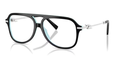 Gafas TIFFANY & Co. TF 2283 8055 54-15 marcos negros y azules con templos plateados Foto 1 de 4