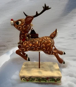 Jim Shore "Rudolph The Red Nosed Reindeer" 2007 Figur Weihnachten fehlendes Ohr - Bild 1 von 8