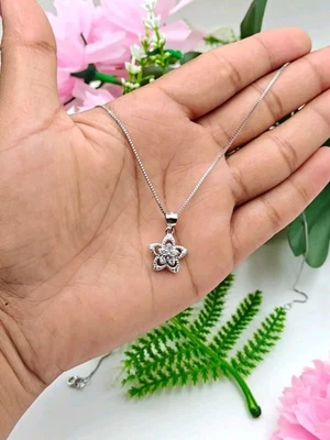 Pendente A Cuore In Argento Sterling 925 Con Collana Da 17 Pollici Gioielli - Immagine 1 di 4