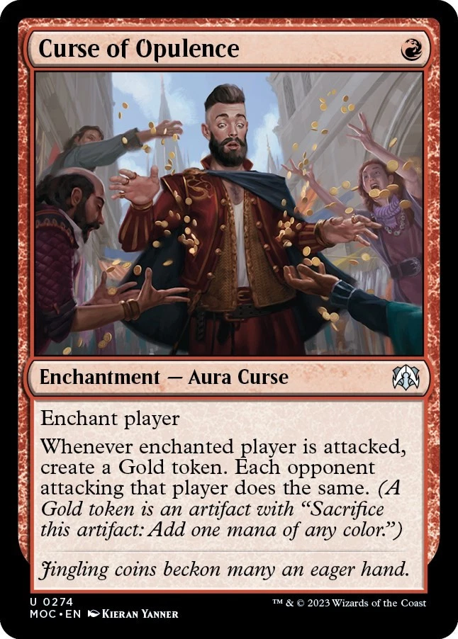 Curse of Opulence 274 NM Normal Commander: March of the Machine MTG EN - Image 1 of 1