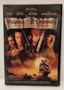 Pirates of the Caribbean The Curse of the Black Pearl 2 Disc Colllection Movie - Picture 1 of 4