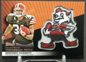 2010 Topps Throwback Patch Montario Hardesty #LPC-15 Cleveland Browns - Bild 1 von 2