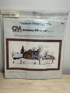The Hallmark Design Collection Columbia Minor Barn Stitchery Kit 12” x 22” #7294 - Bild 1 von 2