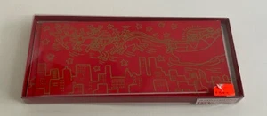 Vintage KEITH HARING 5 Weihnachtskarten rot Santa Rentier Umschläge Box 1992 - Bild 1 von 6