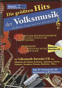 Die größten Hits der Volksmusik - Noten, Texte & Karaoke-CD - Bild 1 von 2