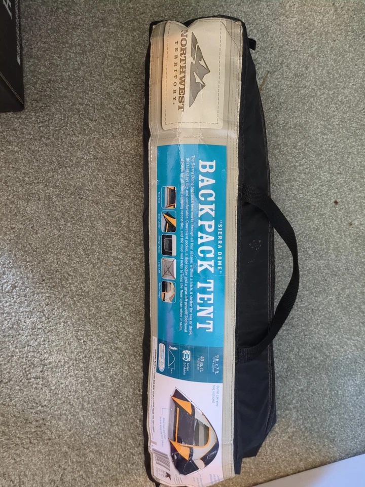 Tienda Territorio del Noroeste Sierra Dome Mochila Tienda 9 pies x 7 pies 49 pies cuadrados Tienda para adultos Foto 1 de 1