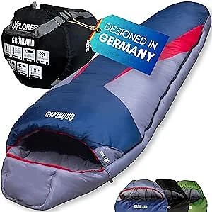 Mumienschlafsack EXPLORER GRÖNLAND Winter Schlafsack -23°C XXL Alaska Camping - Bild 1 von 4