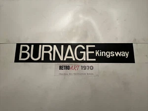 Burnage Kingsway - Manchester 1.5 1976 Bus Blind 35” - Gift - Picture 1 of 7