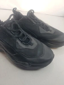 PUMA Thunder Desert Shoes Women’s 7, big boys (6C) Triple Black once worn - Picture 1 of 9