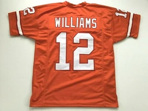 UNSIGNED CUSTOM Sewn Stitched Doug Williams Orange Jersey - M, L, XL, 2XL - Picture 1 of 2