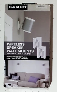 Sanus WSWM2-W1 Wireless speaker wall mount (pair) for Sonos Play & others - Picture 1 of 3