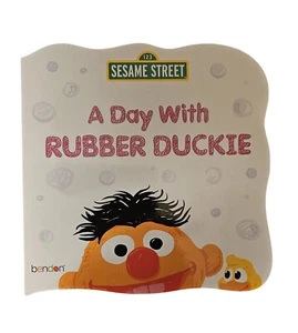 Bendon Sesame Street Board Book - New - A Day With Rubber Duckie - Imagen 1 de 1