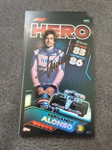 Fernando Alonso Große Trading Karte 8x14 Orginal Signiert 10 - Bild 1 von 1