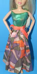 Vtg 1970's Mod Barbie "Rainbow Wraps" Doll Dress Only for Repair #1798 L@@K - Picture 1 of 10