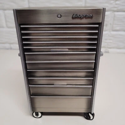 2006 Snap-on tool box chest miniature micro Piggy bank Titanium KRL777 NOS - Image 1 of 4