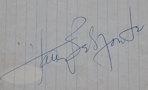 AUTÓGRAFO AUTOMÁTICO DE CORTE HARRY BELAFONTE FIRMADO JSA AUTOGRAFIADO - Imagen 1 de 3
