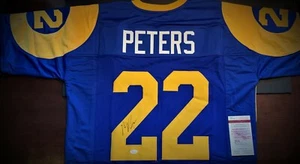 Marcus Peters Autographed Los Angeles Rams Jersey JSA COA - Picture 1 of 3