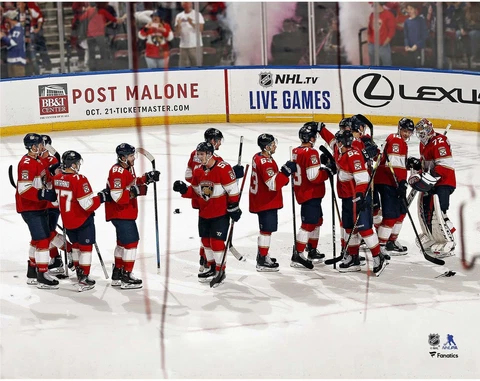 Florida Panthers Unsigned 2019-20 Team Celebration Photo Cover
