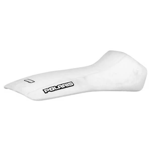 05-13 Polaris Sportsman 500 600 700 800 Gripper Seat Cover ALL WHITE Logo #342 - Picture 1 of 6