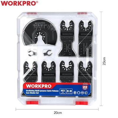 WORKPRO 22tlg.Oszillierendes Sägeblatt Set Multitool Zubehör,Schneiden von Holz - Bild 1 von 4