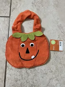 Carter's Lätzchen Baby Halloween orange Frottee Tuch Kürbis Lätzchen Einheitsgröße - Bild 1 von 2