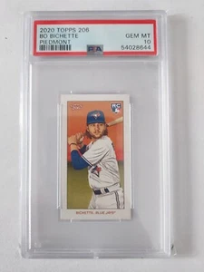 2020 Topps 206 Bo Bichette Rookie Piedmont Back SP PSA 10 GEM Mint Blue Jay's - Picture 1 of 2