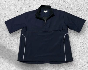 CHAQUETA CORTAVIENTOS DE LLUVIA DE GOLF CUTTER & BUCK CB WINDTEC PARA HOMBRE Talla Med 1/4 NEGRO ⛳EUC - Imagen 1 de 11
