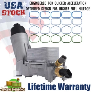 New Aluminum Housing Oil Filter Assembly For 2011-2022 Jeep Dodge Chrysler 3.6L - Picture 1 of 12