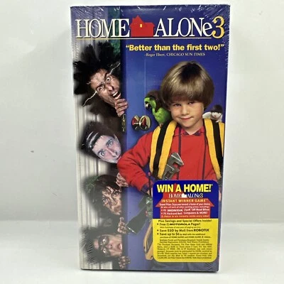 Vintage SEALED Home Alone 3 (VHS, 1997) NEW Sealed Watermark - Image 1 of 4