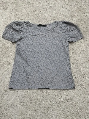 The Limited Womens Shirt Size XS Gray Lace Stretch Classic Dressy - Image 1 of 4