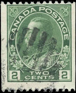 Canada Used F+ 2c Scott #133 1924 Admiral KGV Coil Stamp  - Bild 1 von 2