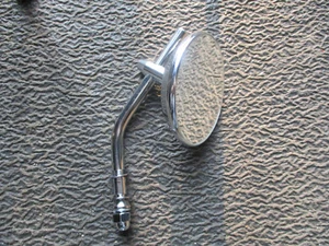 BOBBER CHOPPER OLD SCHOOL chrome 3" ROUND HANDLE BAR REAR VEIW MIRROR LEFT RIGHT - Picture 1 of 9