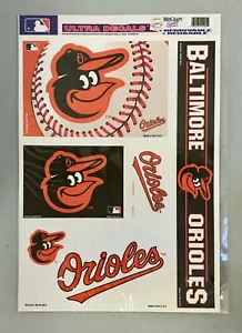 Baltimore Orioles Logo Premium 11.5"x17" Ultra Decal Sheet Stickers Baseball NEW - Picture 1 of 5