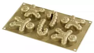 Muffinform Lebkuchenmannt Silikon Antihaft Spülmaschine Gingerman - Bild 1 von 2