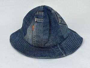 Vintage Levi’s Orange Tab Denim Jean Bucket Hat Medium ~7” Custom?