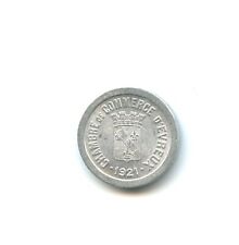 token 5 centimes aluminum chamber of commerce of Evreux 1921 n°E2490