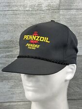 VTG Pennzoil Penske Racing Rope Adjustable Snapback Trucker Hat Swingster Black 