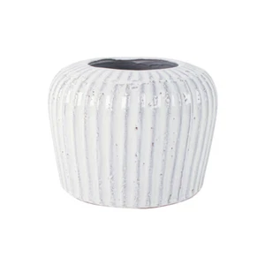 Maine & Crawford White Bast 18cm Terracotta Plant Pot Flower Planter Home Decor - Picture 1 of 3