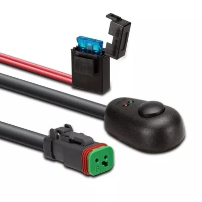 Kit de arnés de cableado de luz única 15A interruptor LED iluminado Bully de menos de 179W Foto 1 de 4