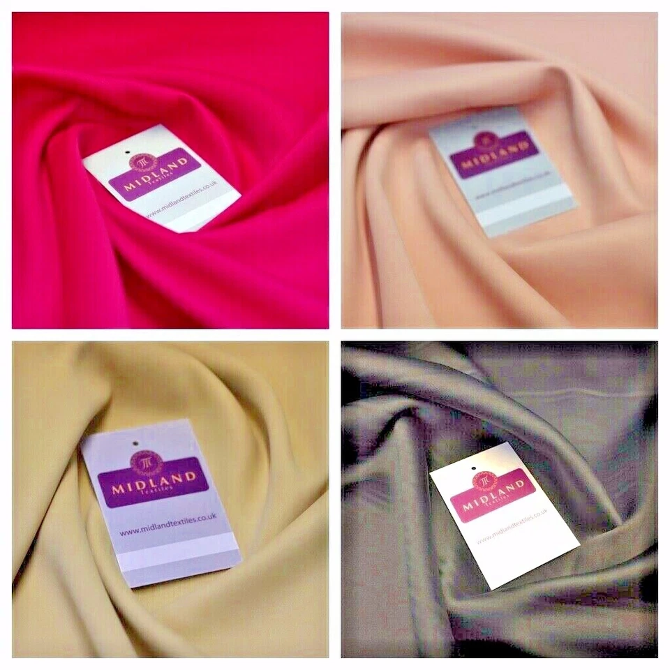 Plain Super soft Dull Double Sided Japanese Countess Satin Fabric 150cm MK1216 - Image 1 of 1