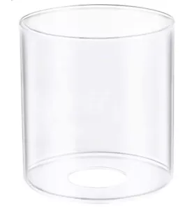 1 Pack Clear Glass Lamp Shade, with 1-5/8" Fitter Opening, Cylinder Glass Lam... - Picture 1 of 1