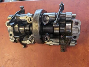 1973 Yamaha TX750 Twin Engine rocker arm camshaft boxes top end - Picture 1 of 6