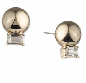 Pendientes Ralph Lauren Piedra Tono Oro, Hermosos, Nuevos Con Etiquetas $28 - Imagen 1 de 6