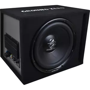 POWERFUL 12' ACTIVE SUBWOOFER GROUND ZERO GZIB 30BR-ACT - Picture 1 of 1