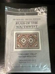 Cross Stitch Kit- Rugs of the Southwest - 8. 3/4" X 12 1/2” Navajo Weaving New - Picture 1 of 3