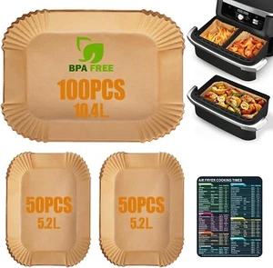 200 Stück Backpapier für Ninja AF500EU Heißluftfritteuse, passend für 5.2-10.4L - Bild 1 von 7