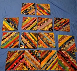 Divertidos bloques de edredón estampados en tela piezas para terminar acolchado - Imagen 1 de 5