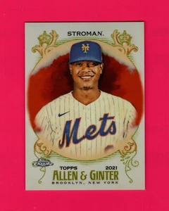 2021 Topps Allen & Ginter Chrome Orange Refractor #194 Marcus Stroman 12/25 - Bild 1 von 2