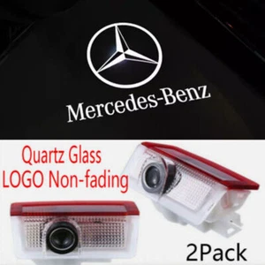 2X HD No Drill Door LED Projector Courtesy Shadow Lights For Mercedes A/B/E/ML C - Picture 1 of 3