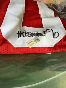 Troy Smith Autographed Ohio State Custom Red Football Jersey Heisman 2006